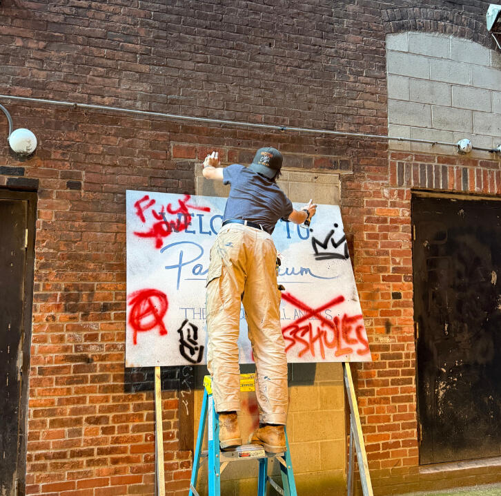 Load-In & Paint of The Statue (2025, PM & Scenic)